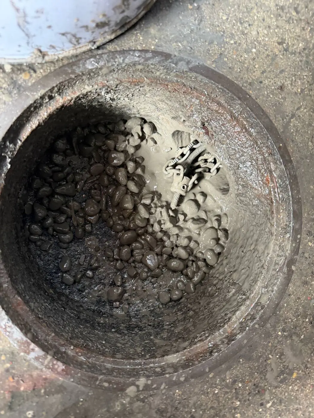 Schachtsanierung — Vorbereitung der Sohle