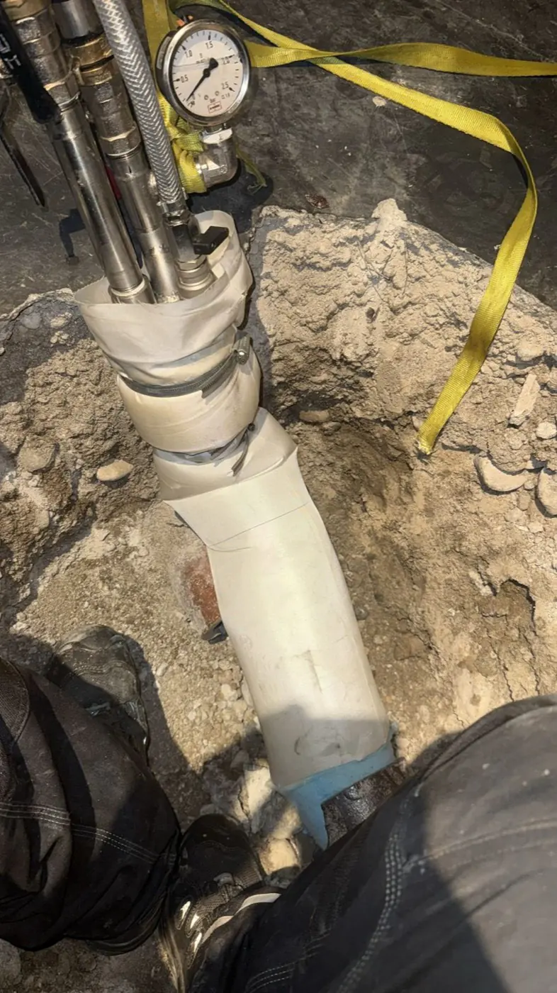 Spraylining-Verfahren mit Druckkontrolle