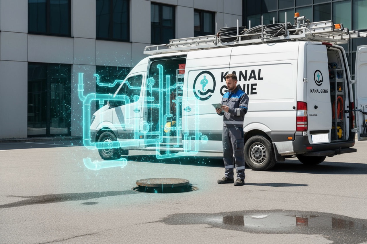 KanalGenie Einsatzfahrzeug mit 3D-Leitungsvisualisierung